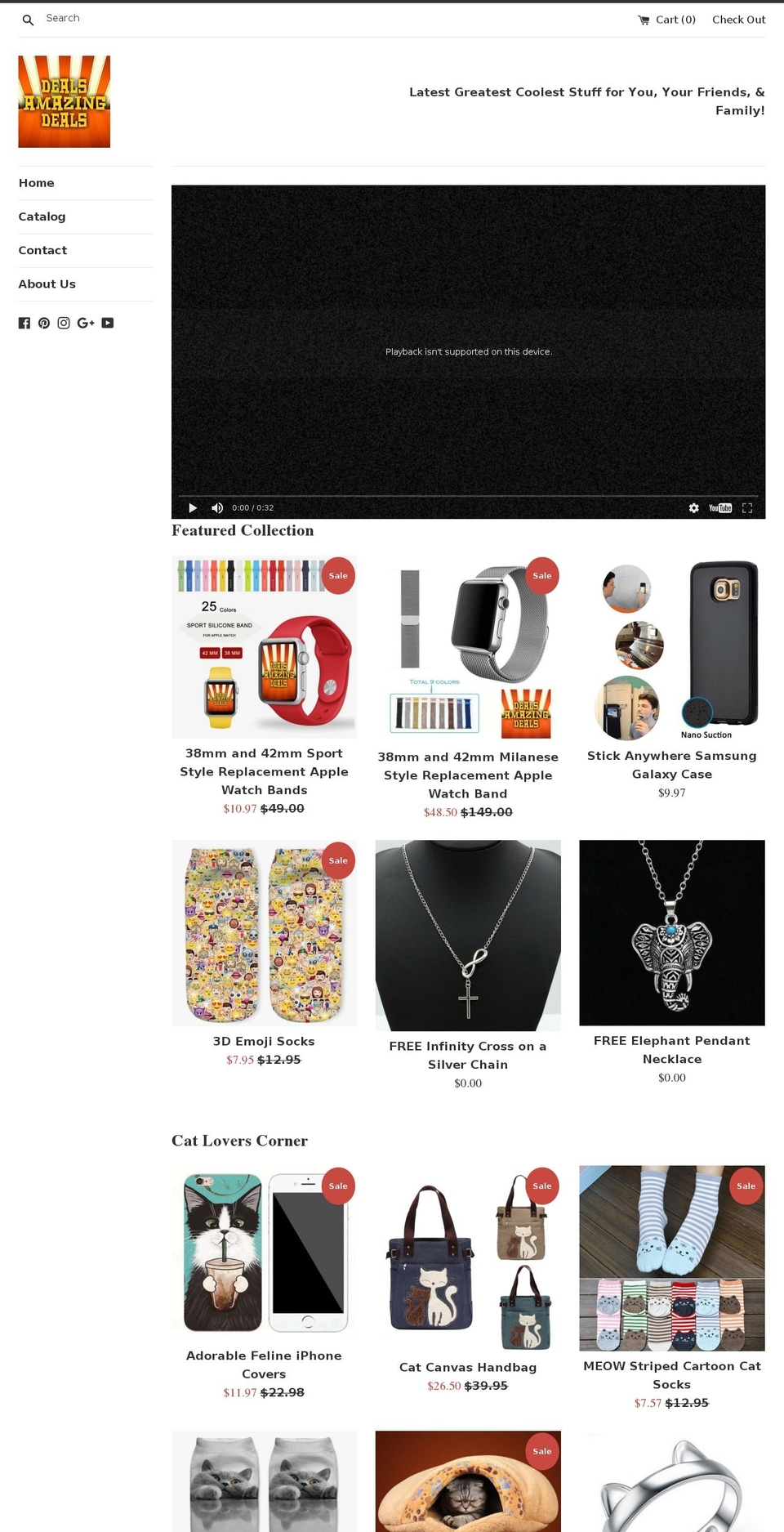 dealsamazingdeals.com shopify website screenshot