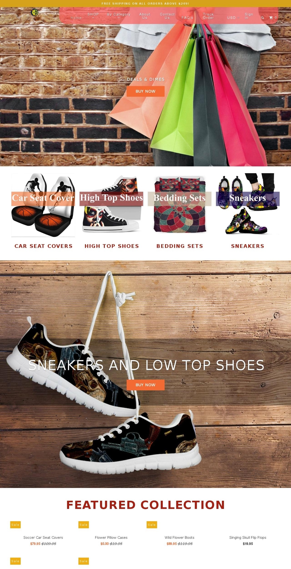 dealsanddimes.com — Shopify storefront screenshot