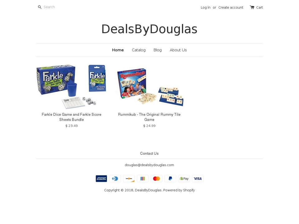dealsbydouglas.com — Shopify storefront screenshot
