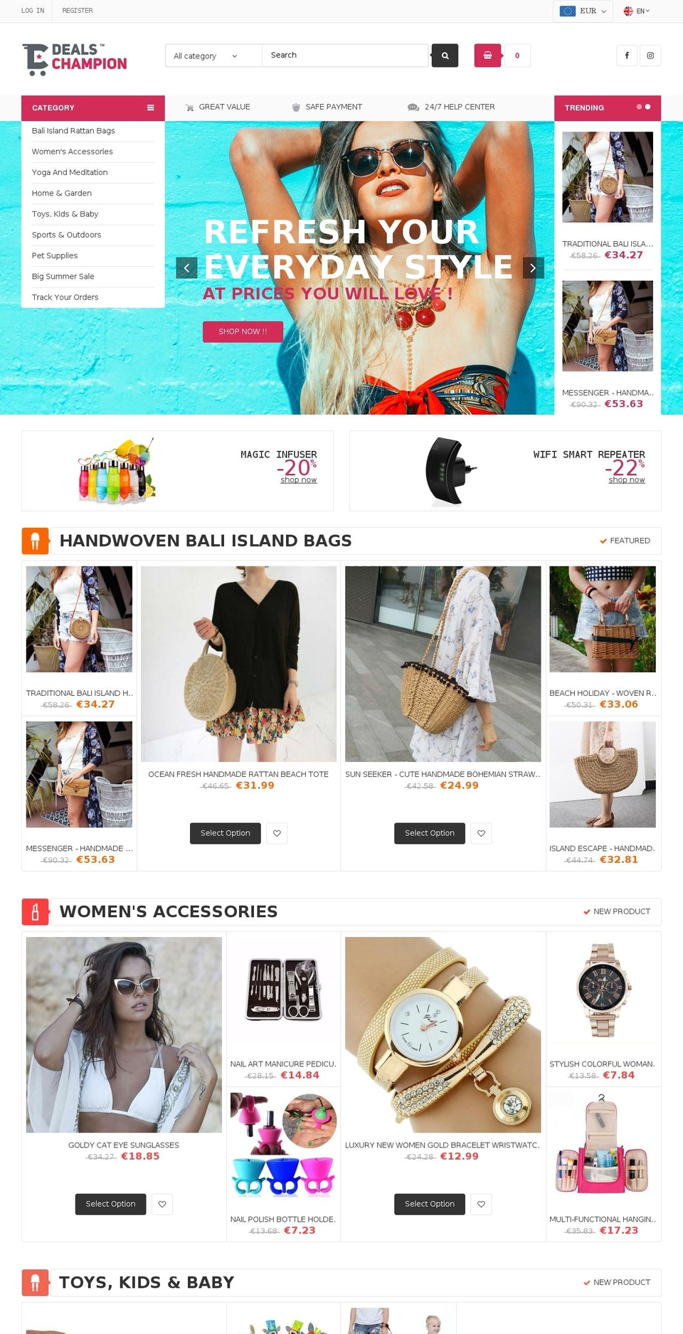 dealschampion.com — Shopify storefront screenshot