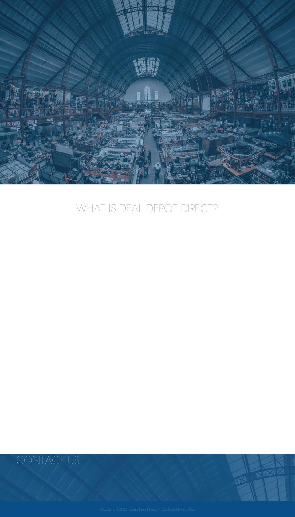 dealsdepotdirect.com — Shopify storefront screenshot