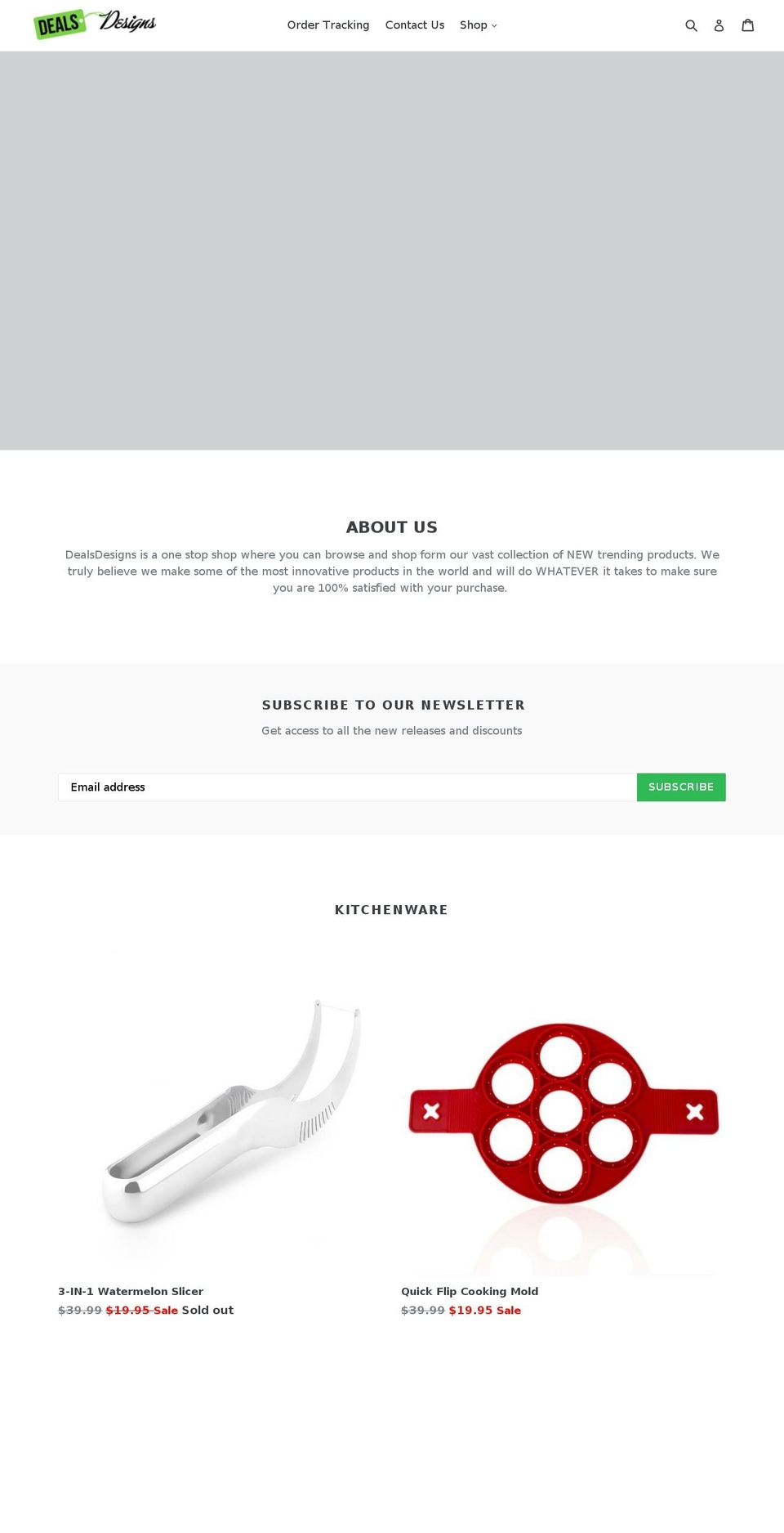 dealsdesigns.com — Shopify storefront screenshot