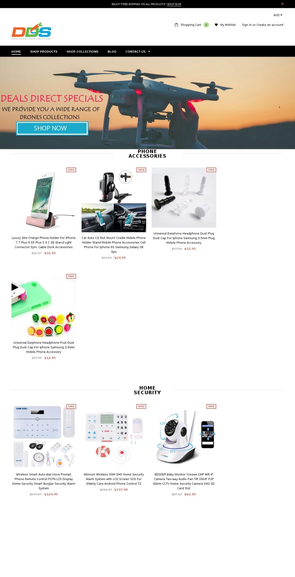 dealsdirectspecials.com — Shopify storefront screenshot