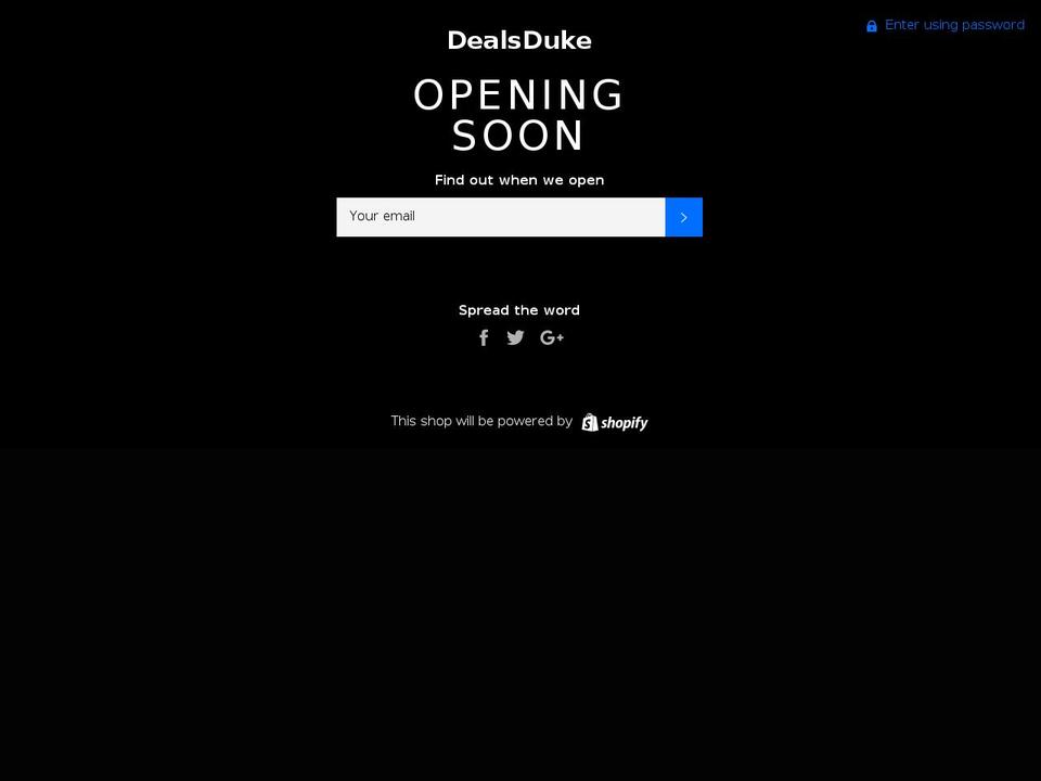 dealsduke.com shopify website screenshot