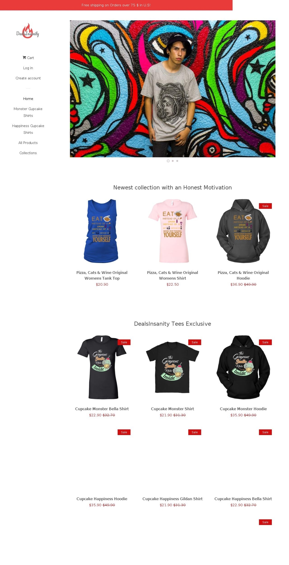 dealsinsanity.com — Shopify storefront screenshot