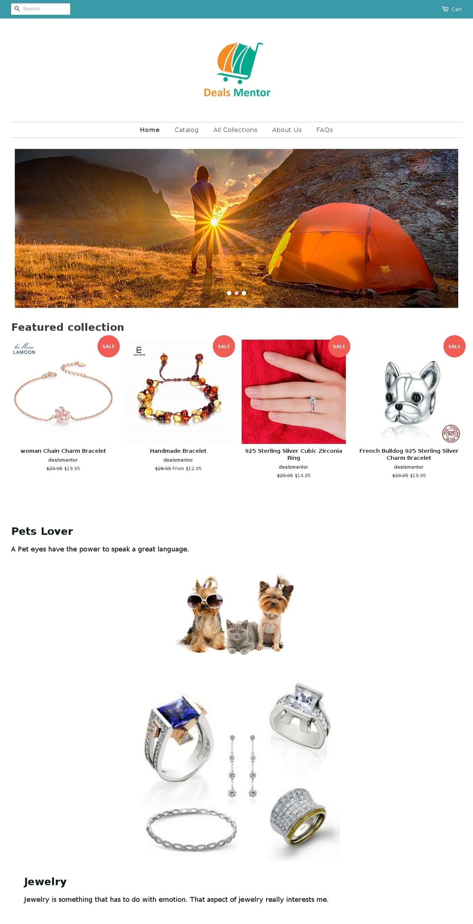 dealsmentor.com shopify website screenshot