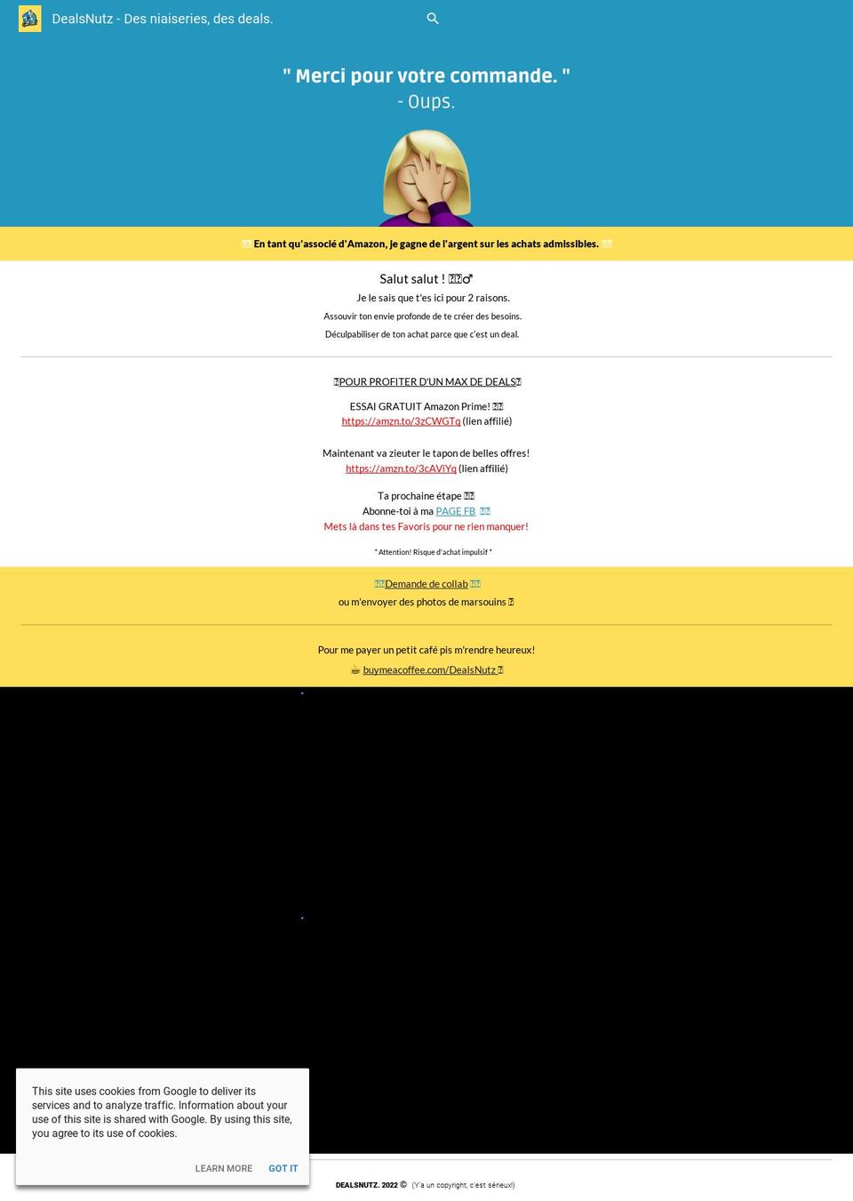dealsnutz.com — Shopify storefront screenshot