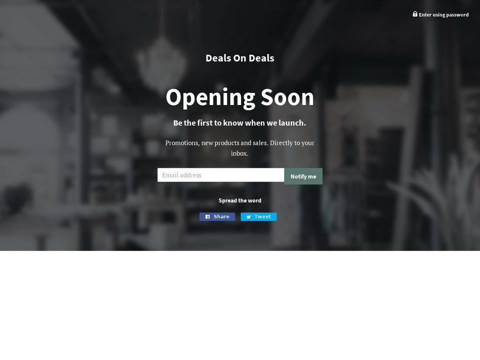 dealsondeck.net shopify website screenshot