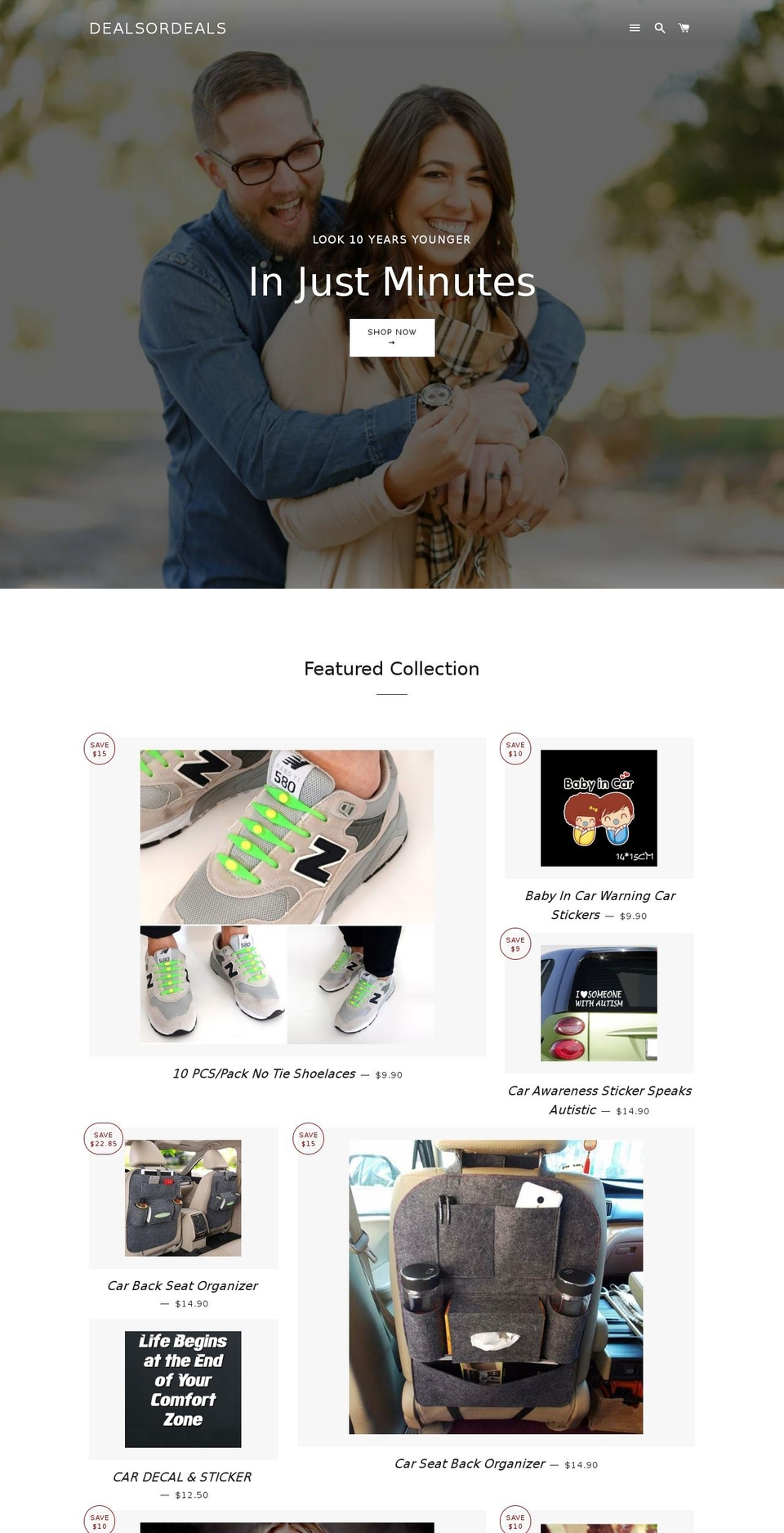 dealsordeals.com shopify website screenshot