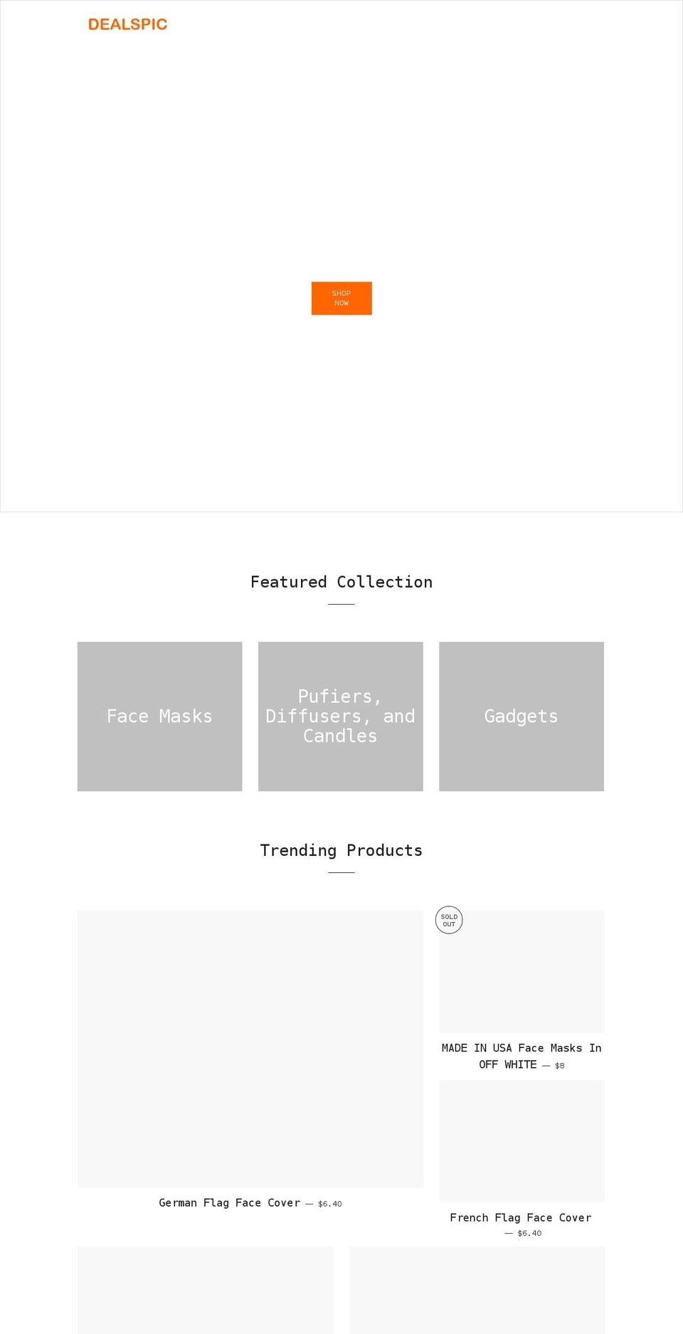 dealspic.com shopify website screenshot