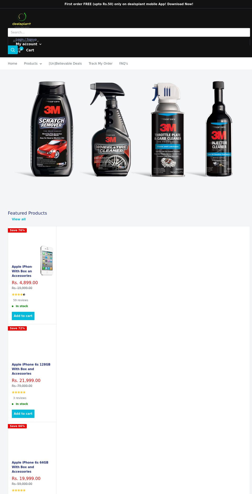 dealsplant.com shopify website screenshot