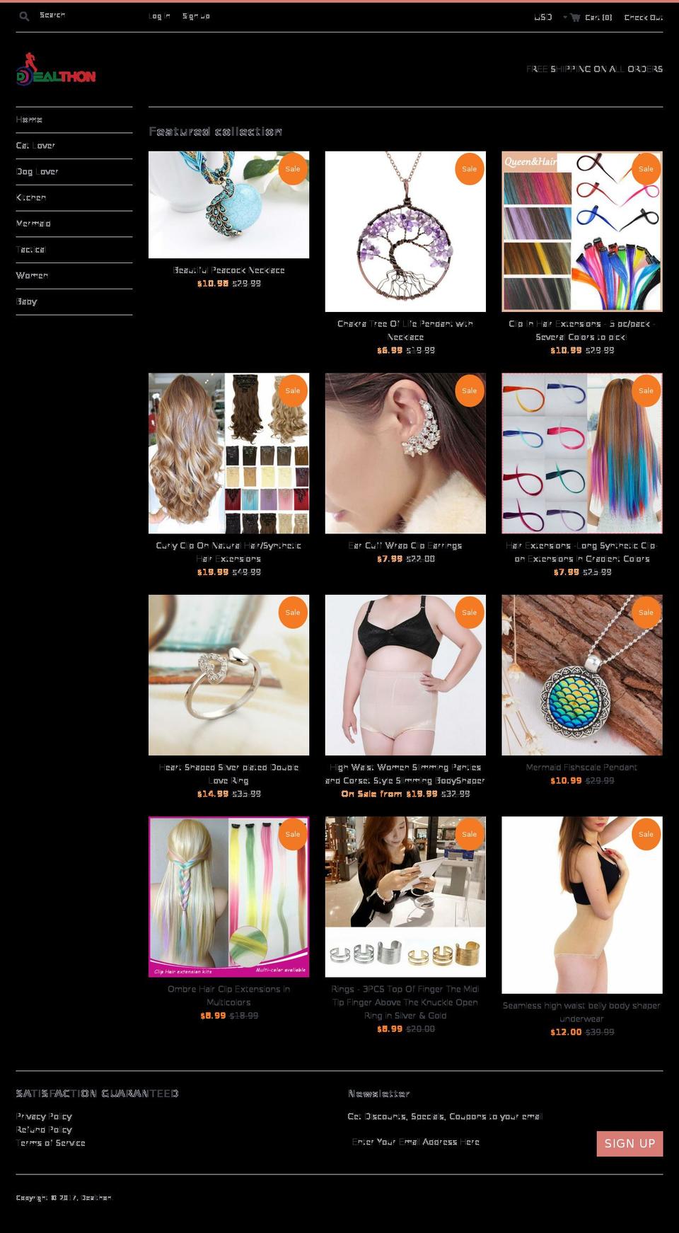 dealthon.com shopify website screenshot