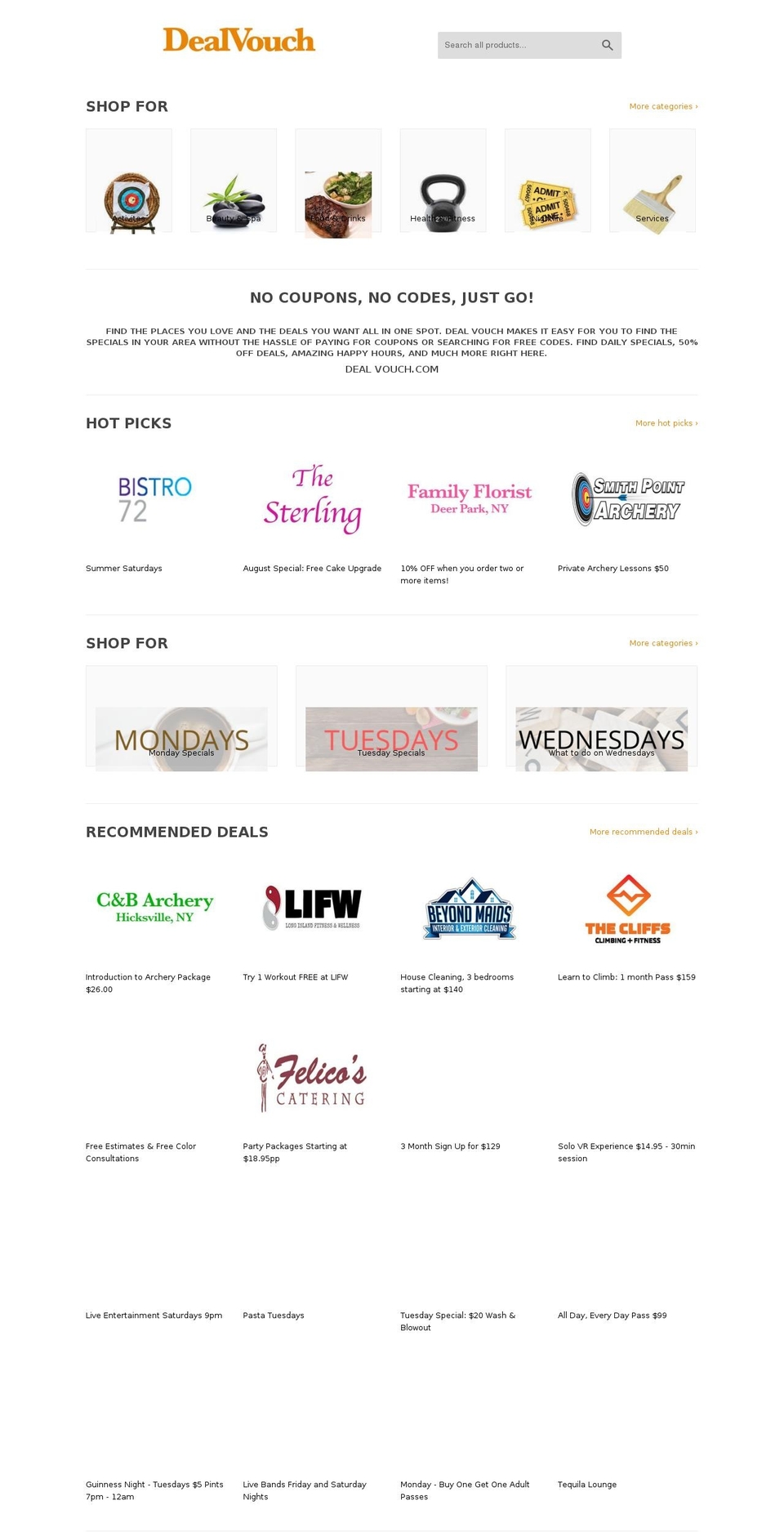 dealvouch.com — Shopify storefront screenshot