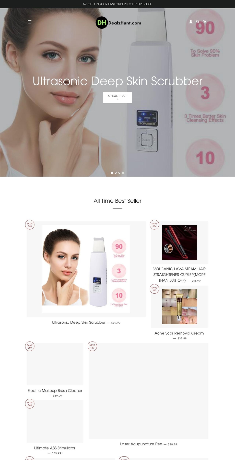 dealzhunt.com — Shopify storefront screenshot