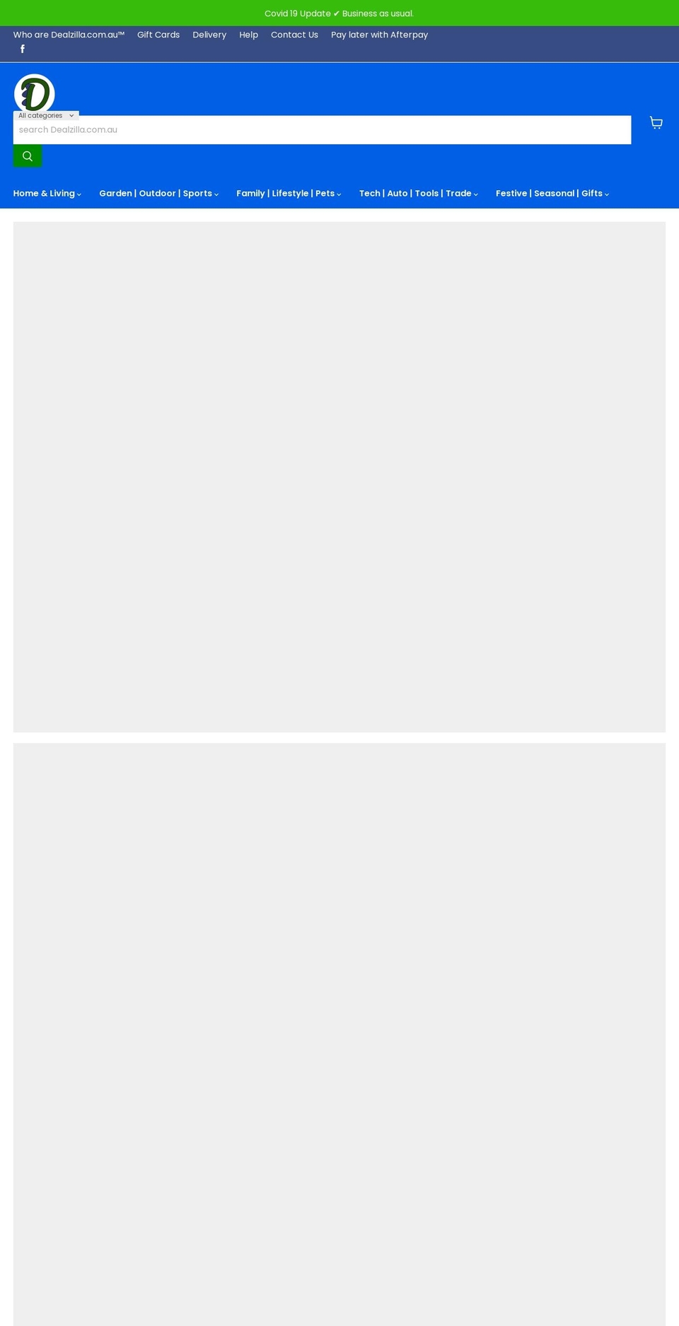dealzilla.com.au shopify website screenshot