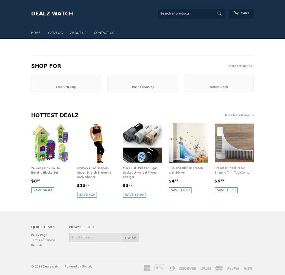 dealzwatch.com — Shopify storefront screenshot