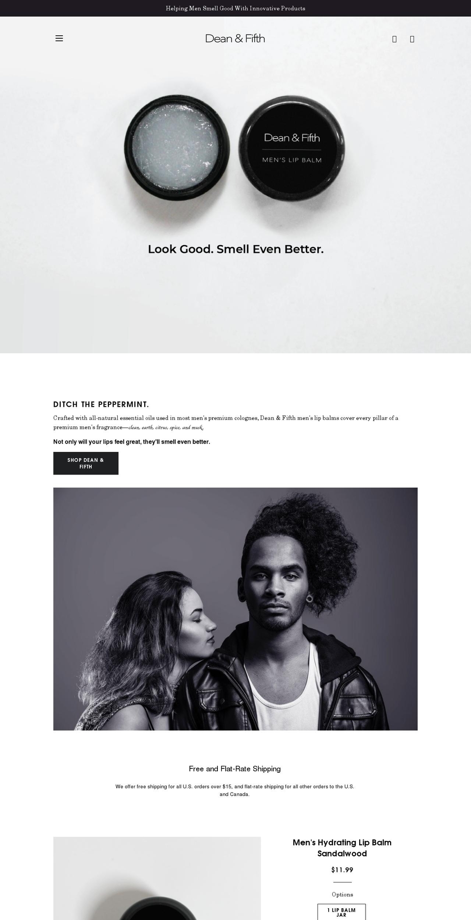deanandfifth.com shopify website screenshot