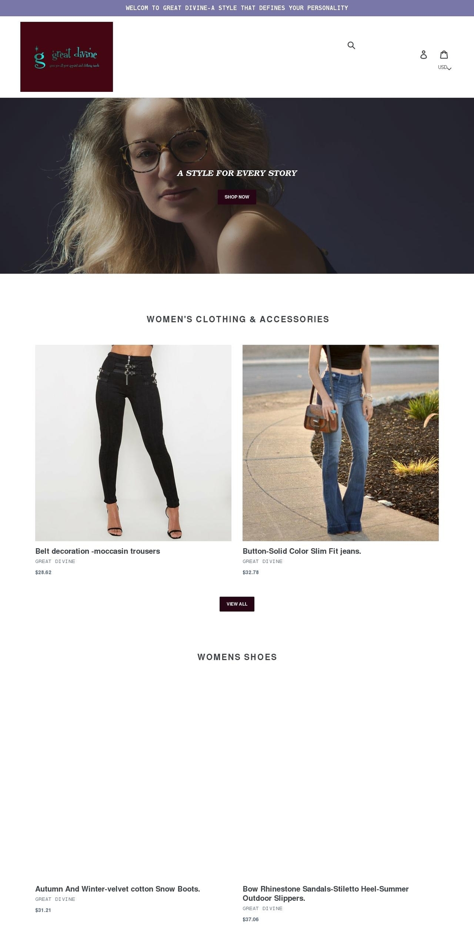 deanas-apparel.com shopify website screenshot