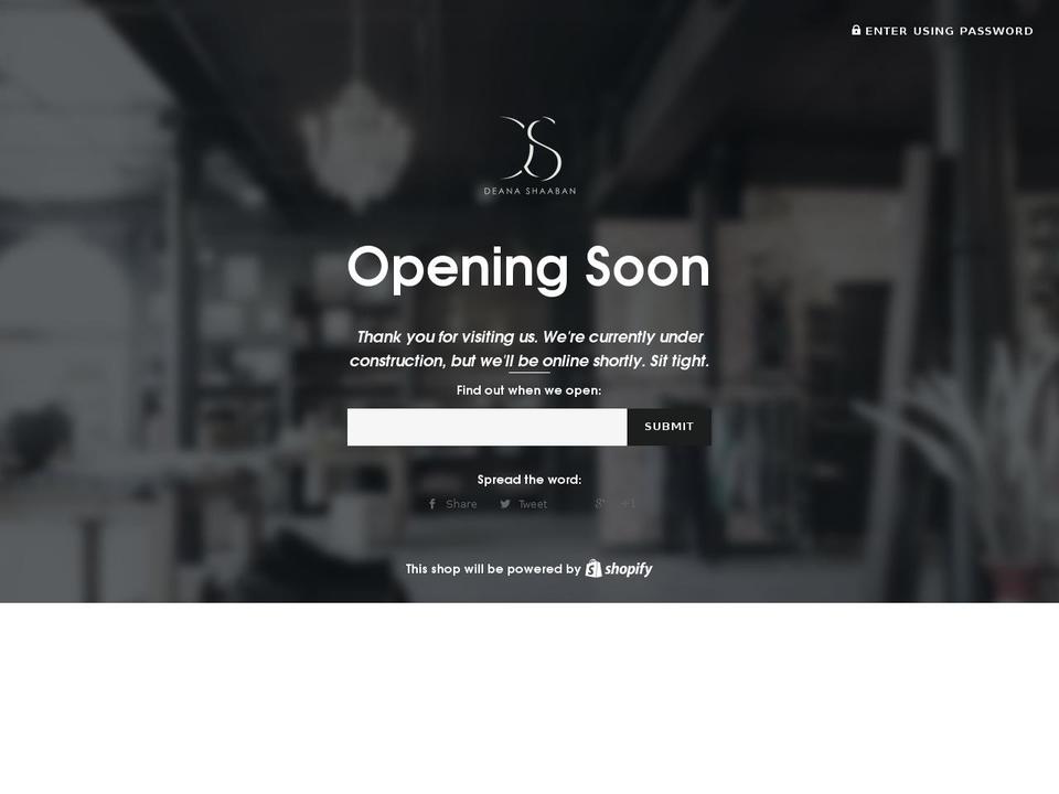 deanashaaban.com shopify website screenshot
