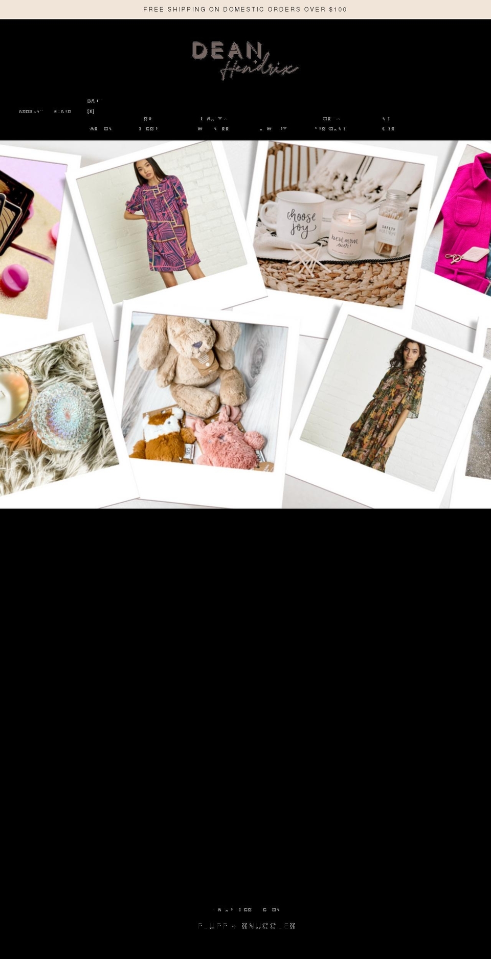 deanhendrix.com shopify website screenshot