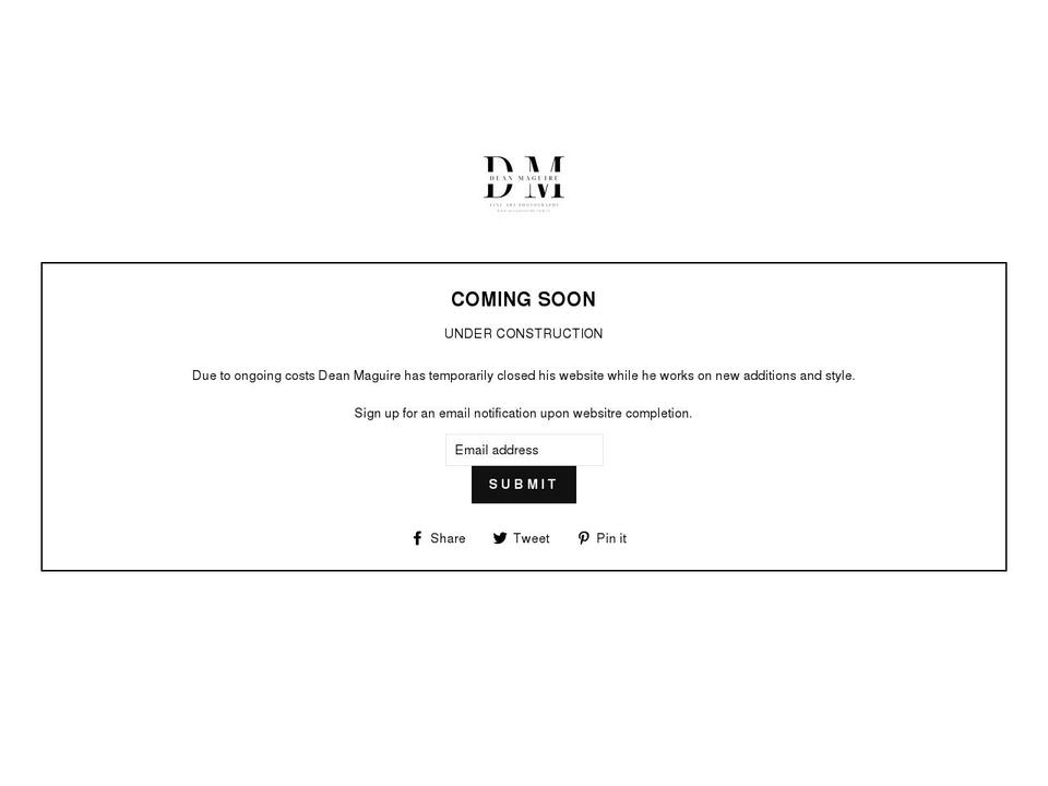 deanmaguire.com.au shopify website screenshot