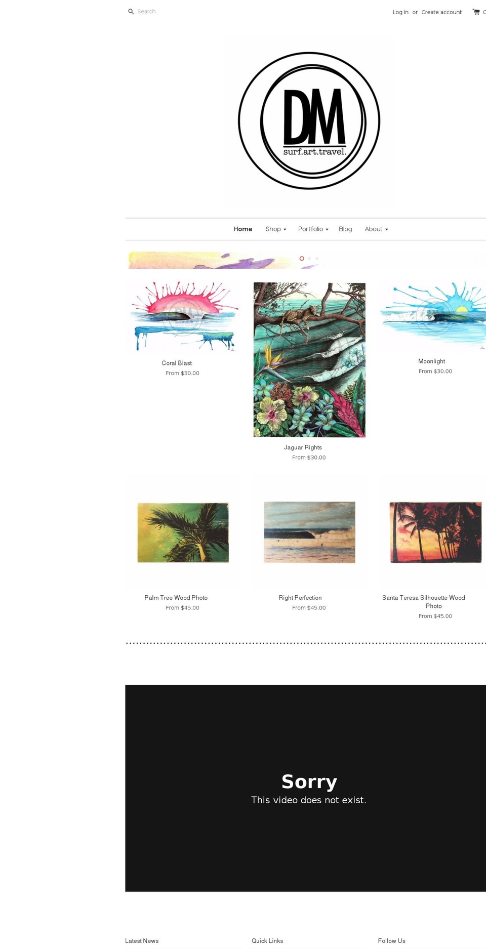 deanmcnelia.com shopify website screenshot