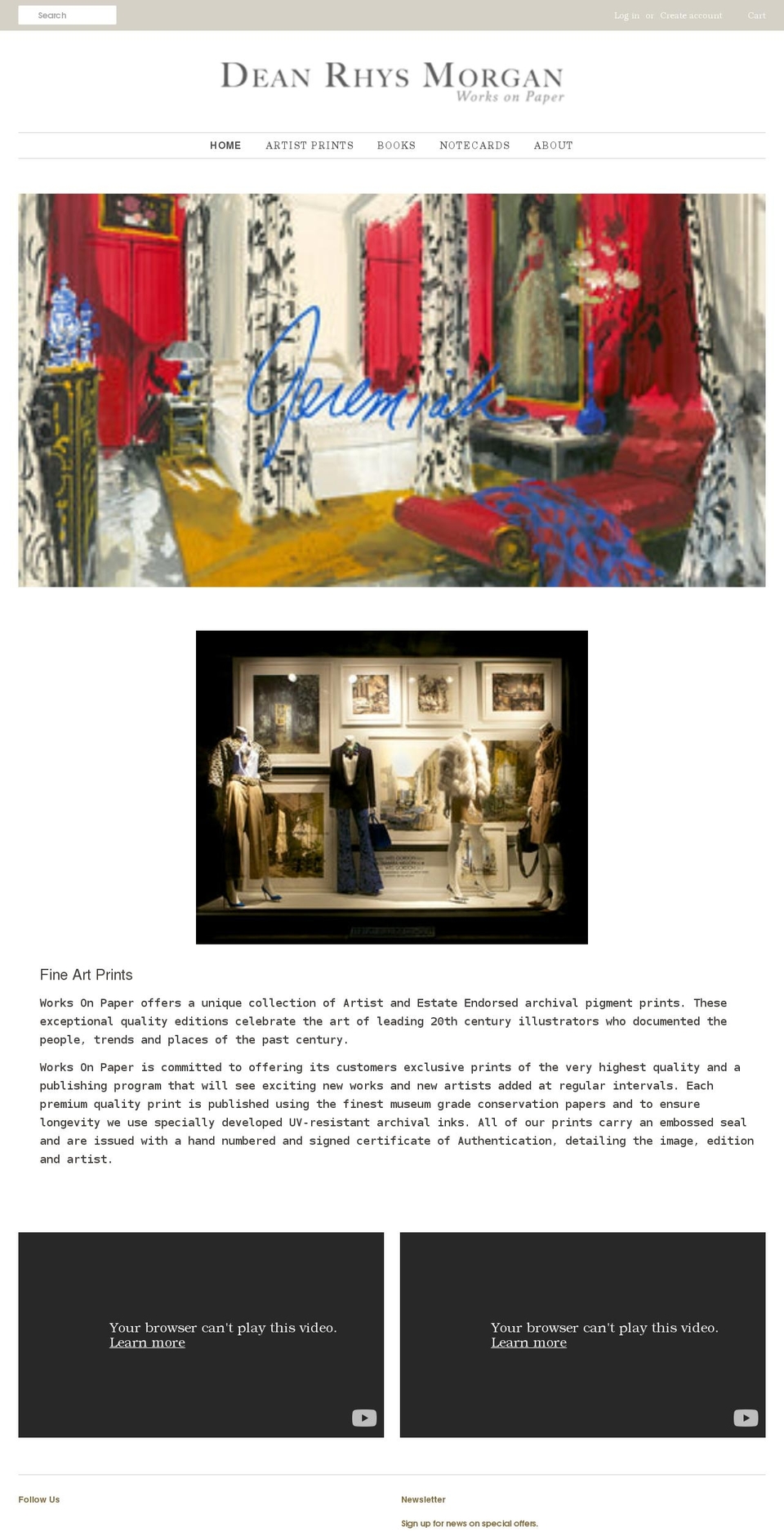 deanrhysmorgan.com shopify website screenshot