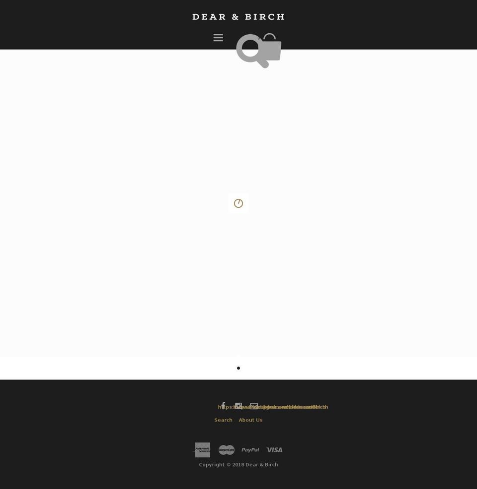 dearandbirch.com — Shopify storefront screenshot