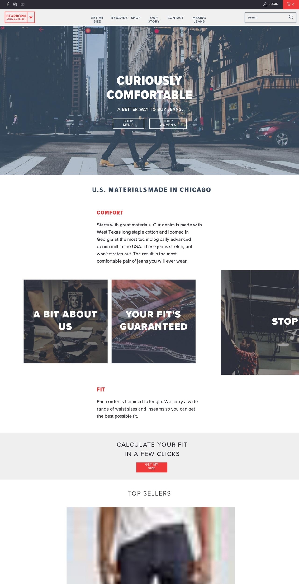 dearborndenimandapparel.com — Shopify storefront screenshot