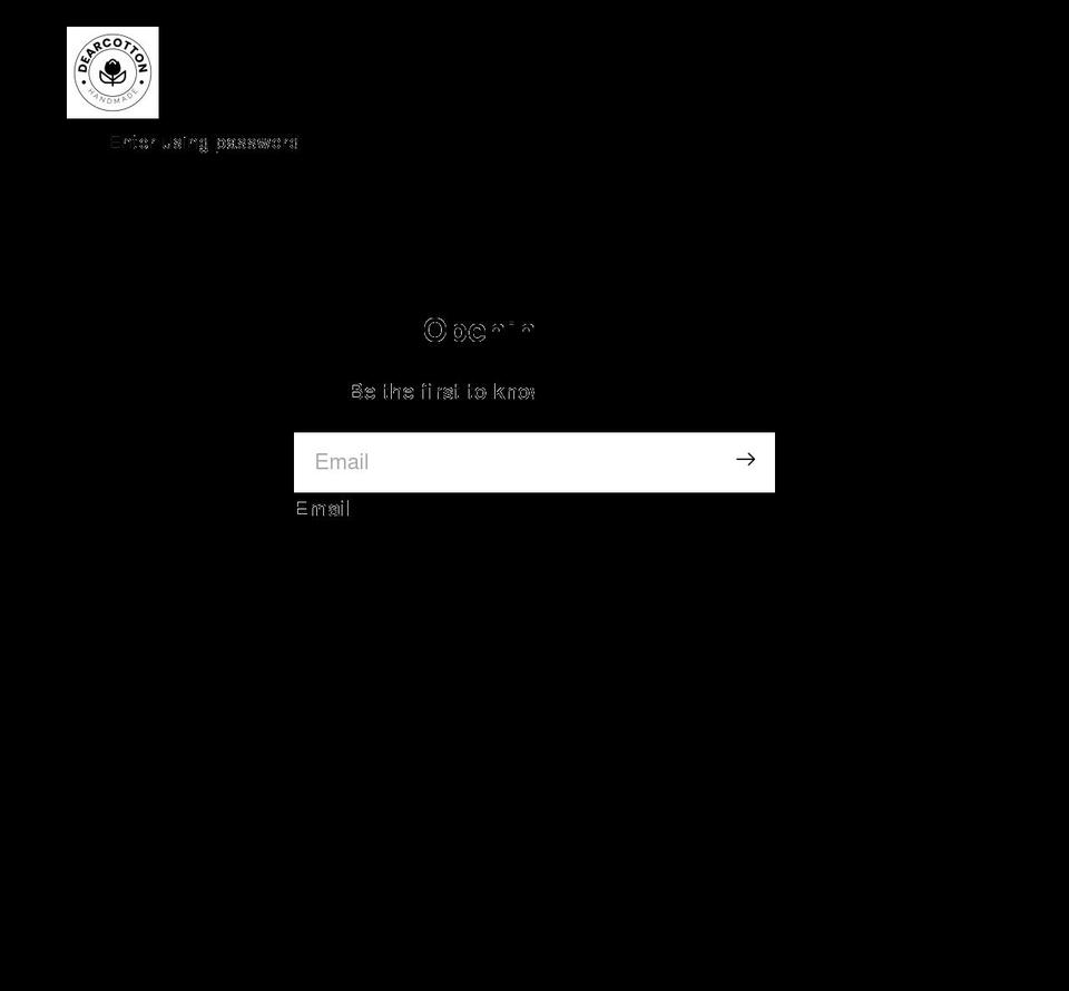 dearcotton.com shopify website screenshot