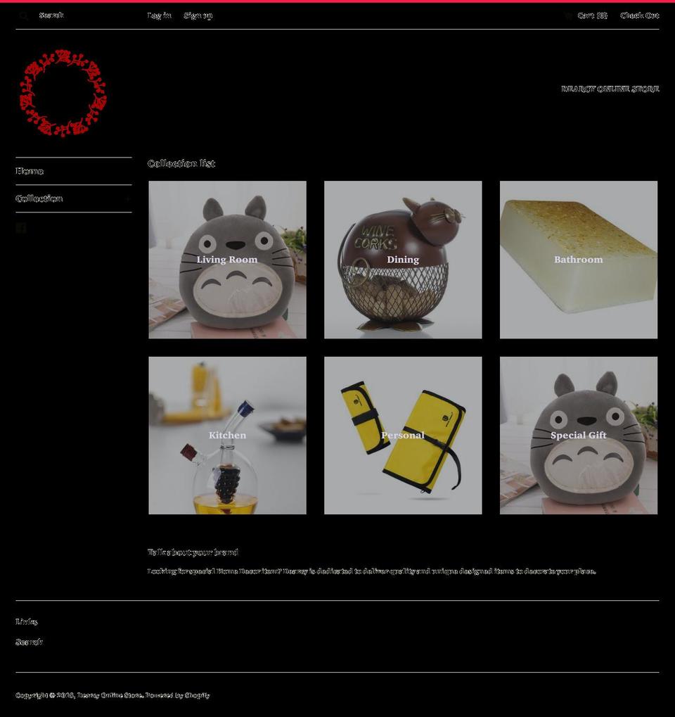 dearcy.com — Shopify storefront screenshot