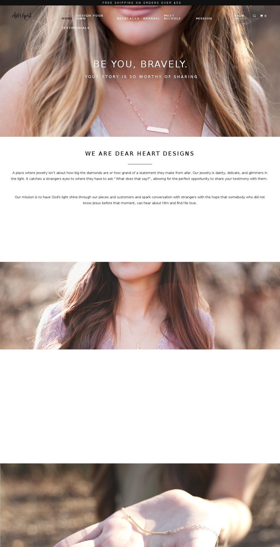 dearheartdesigns.com shopify website screenshot