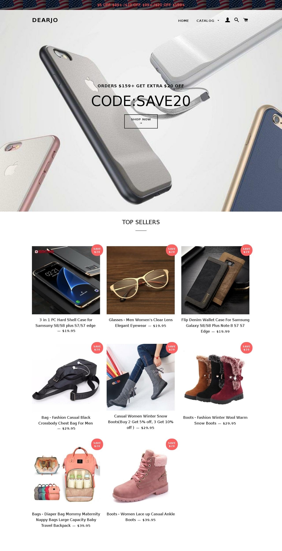 dearjo.com — Shopify storefront screenshot