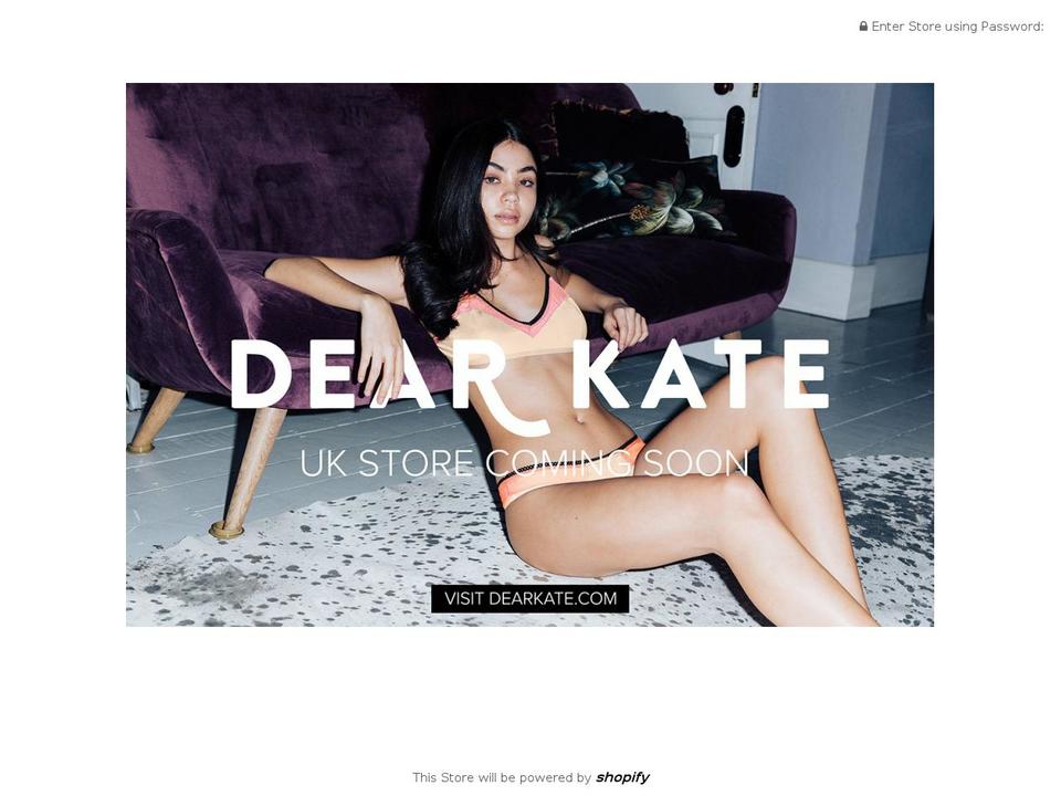 dearkate.org shopify website screenshot