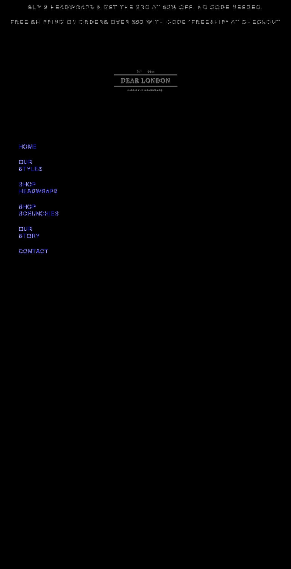 dearlondon.ca shopify website screenshot