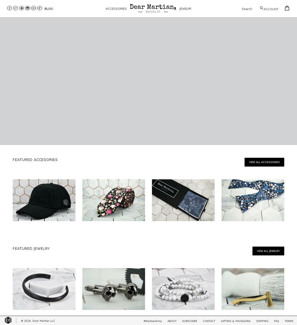 dearmartian.com — Shopify storefront screenshot