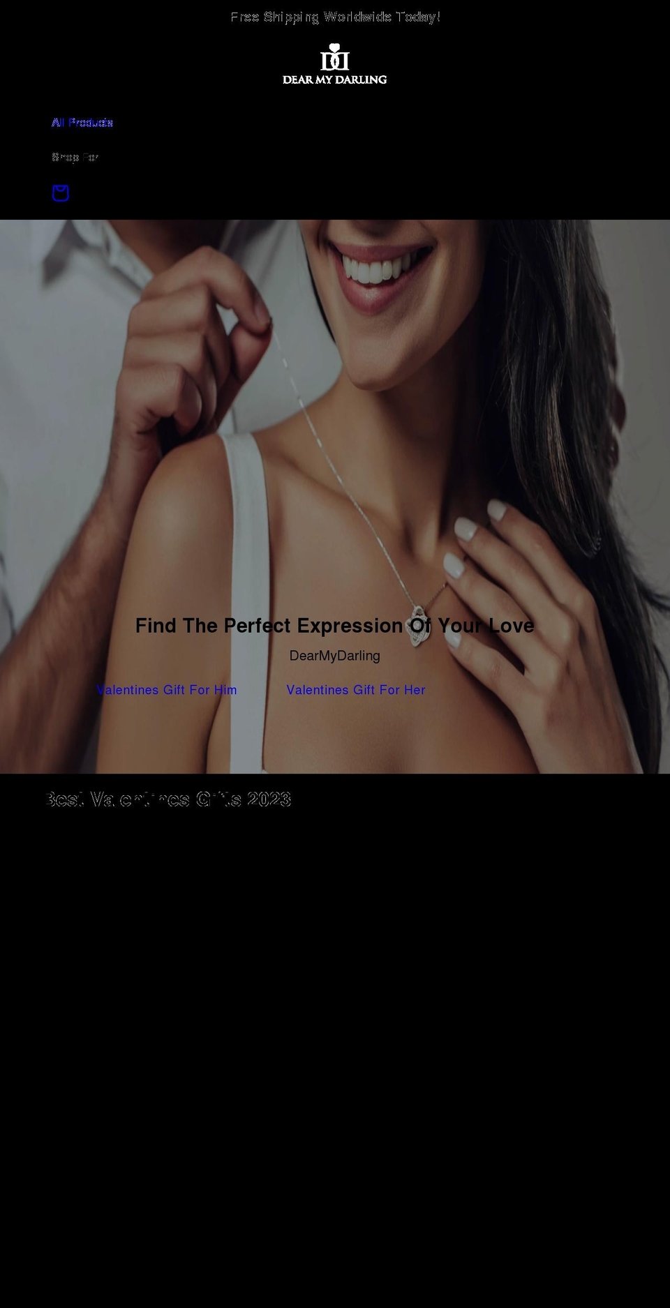dearmydarling.com shopify website screenshot