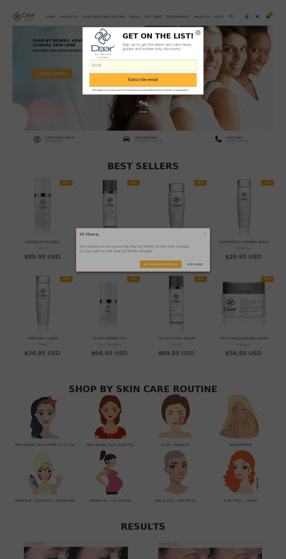 NEW THEME 2017 Shopify theme site example dearskincare.com