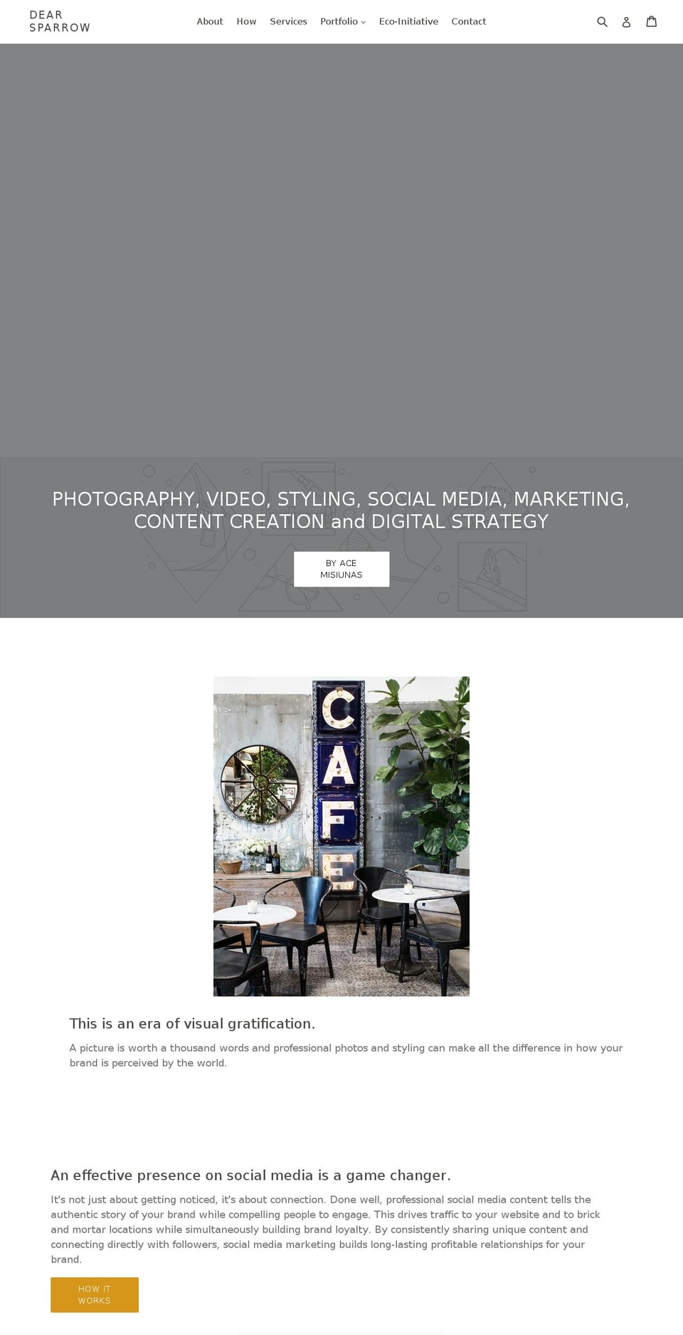 dearsparrow.com shopify website screenshot