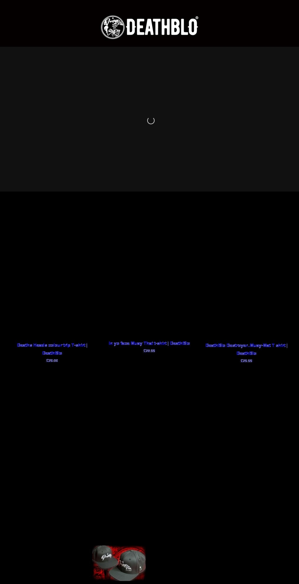 deathblo.com — Shopify storefront screenshot