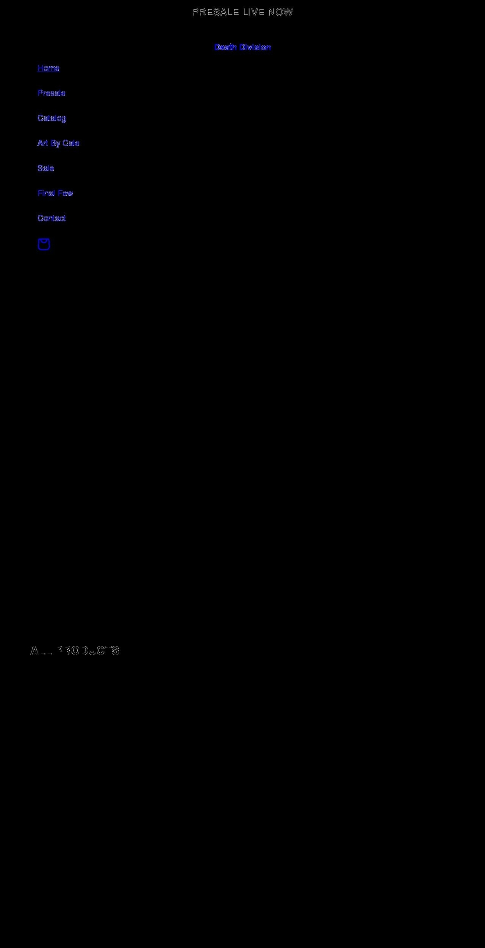 deathxdivision.com shopify website screenshot