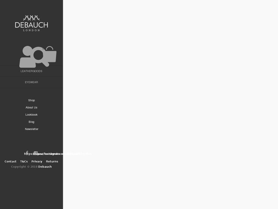 debauch.london shopify website screenshot