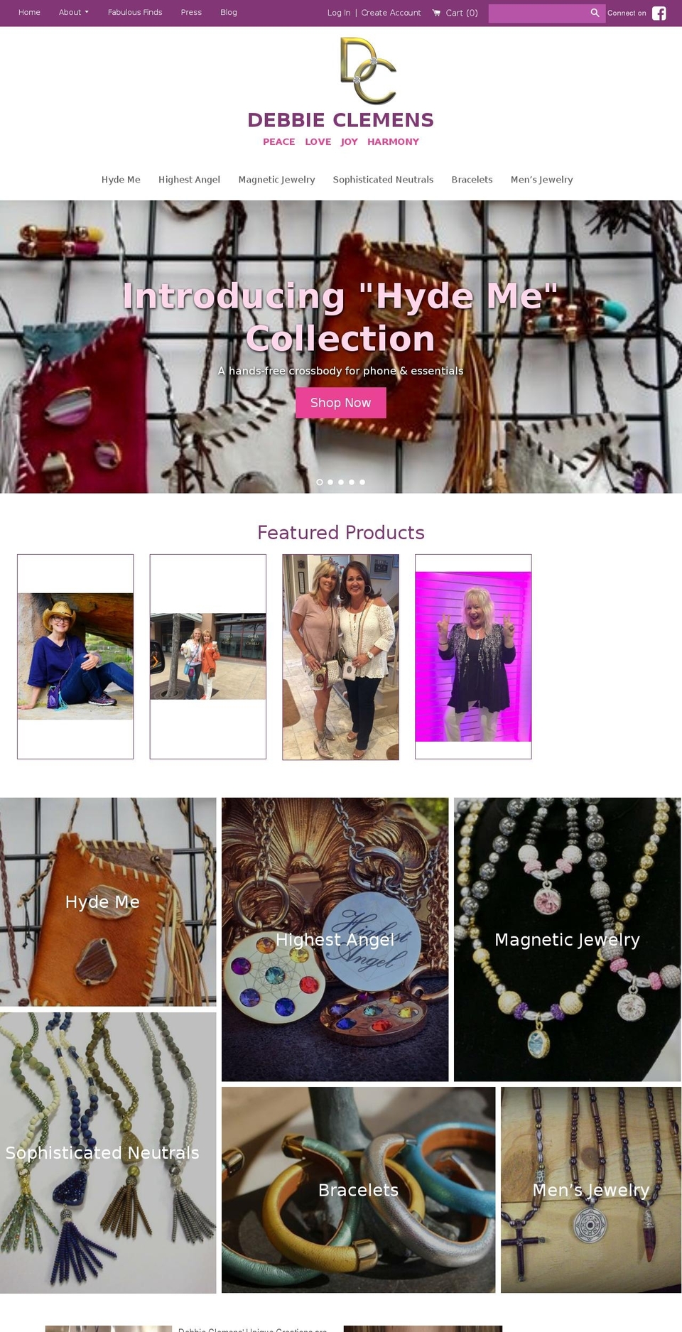 debbieclemens.com shopify website screenshot