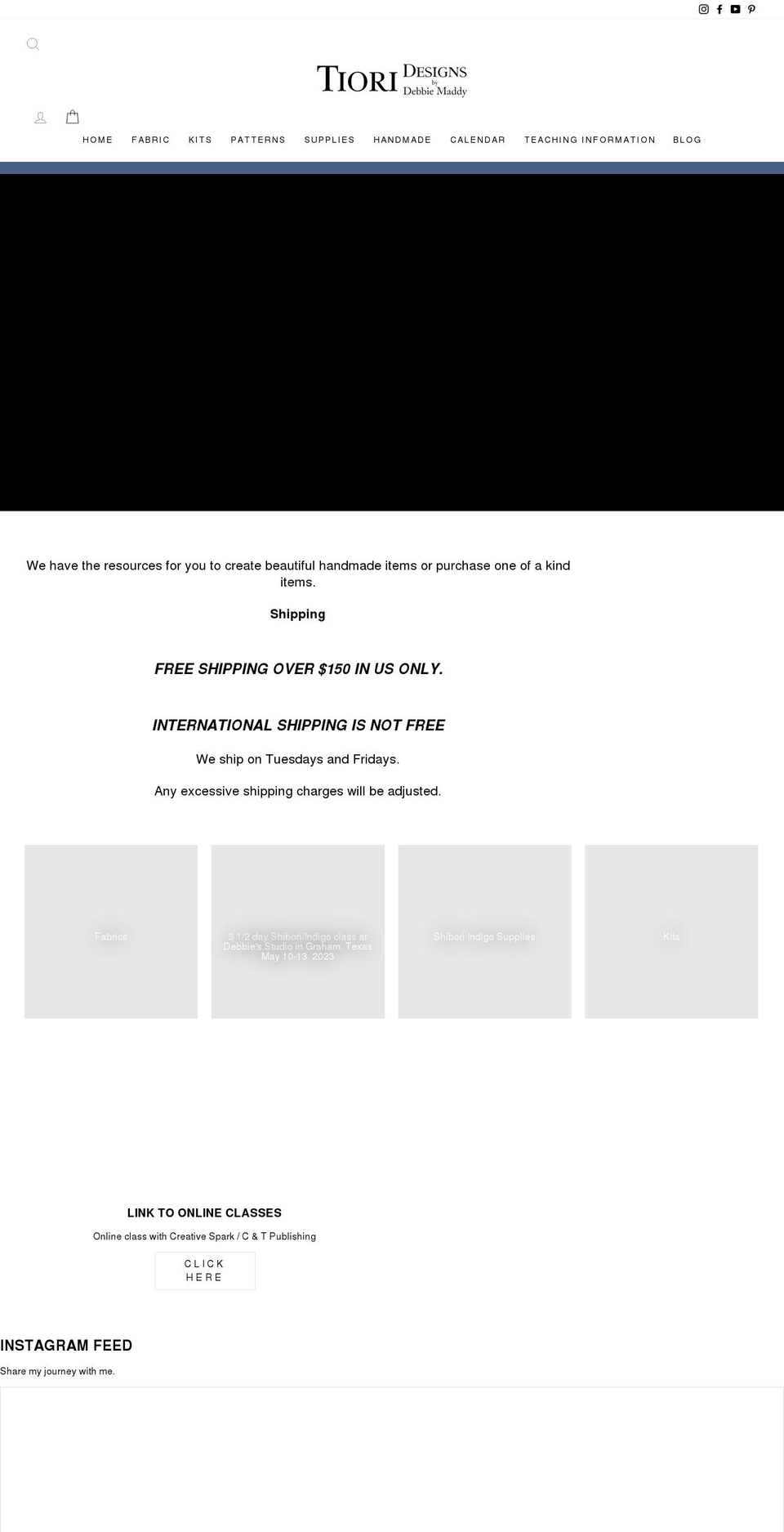 debbiemaddy.com shopify website screenshot