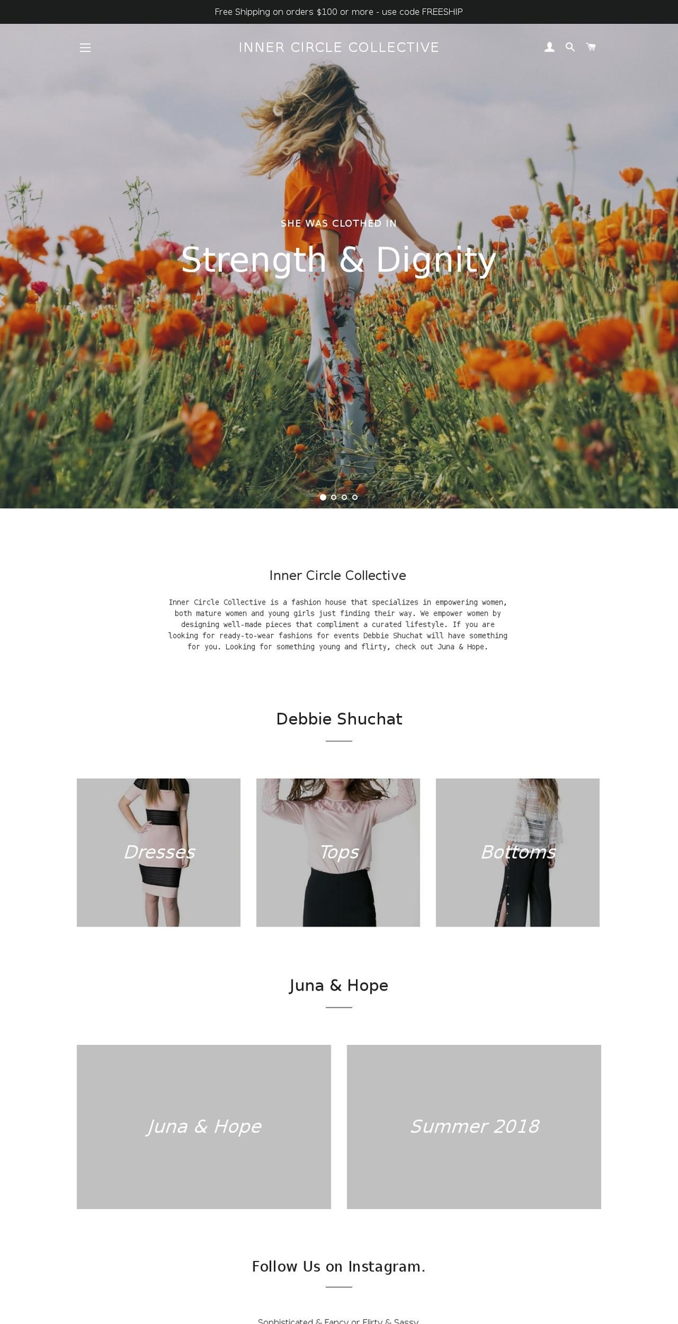 debbieshuchat.com — Shopify storefront screenshot