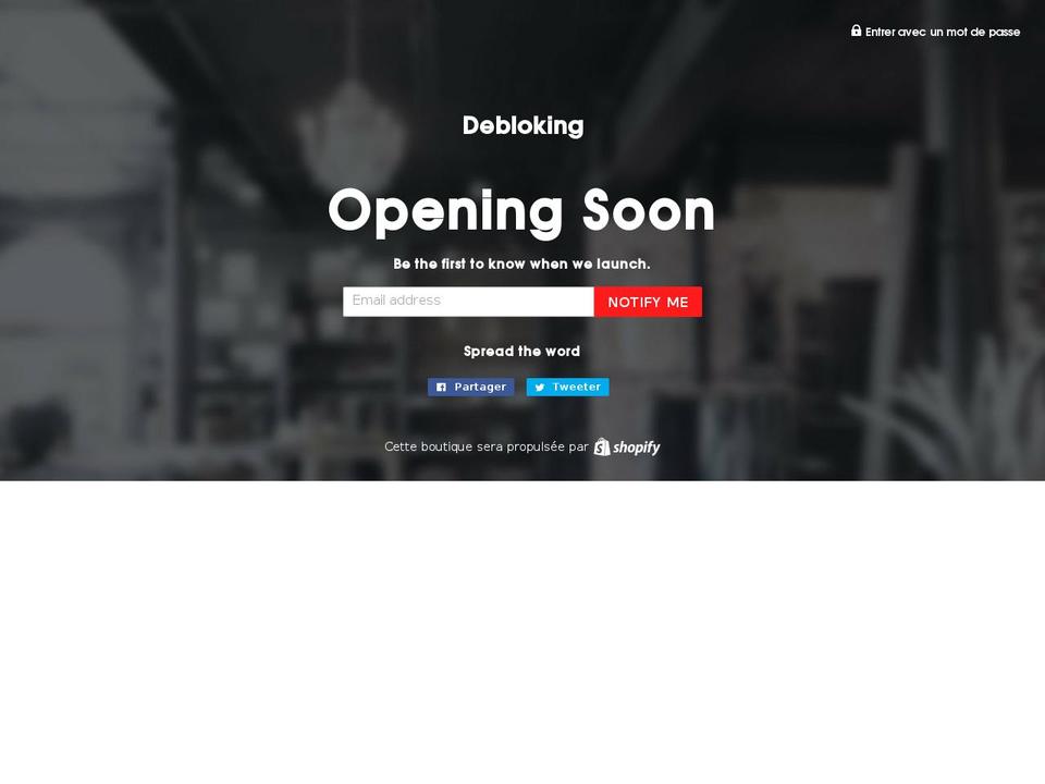 debloking.com — Shopify storefront screenshot
