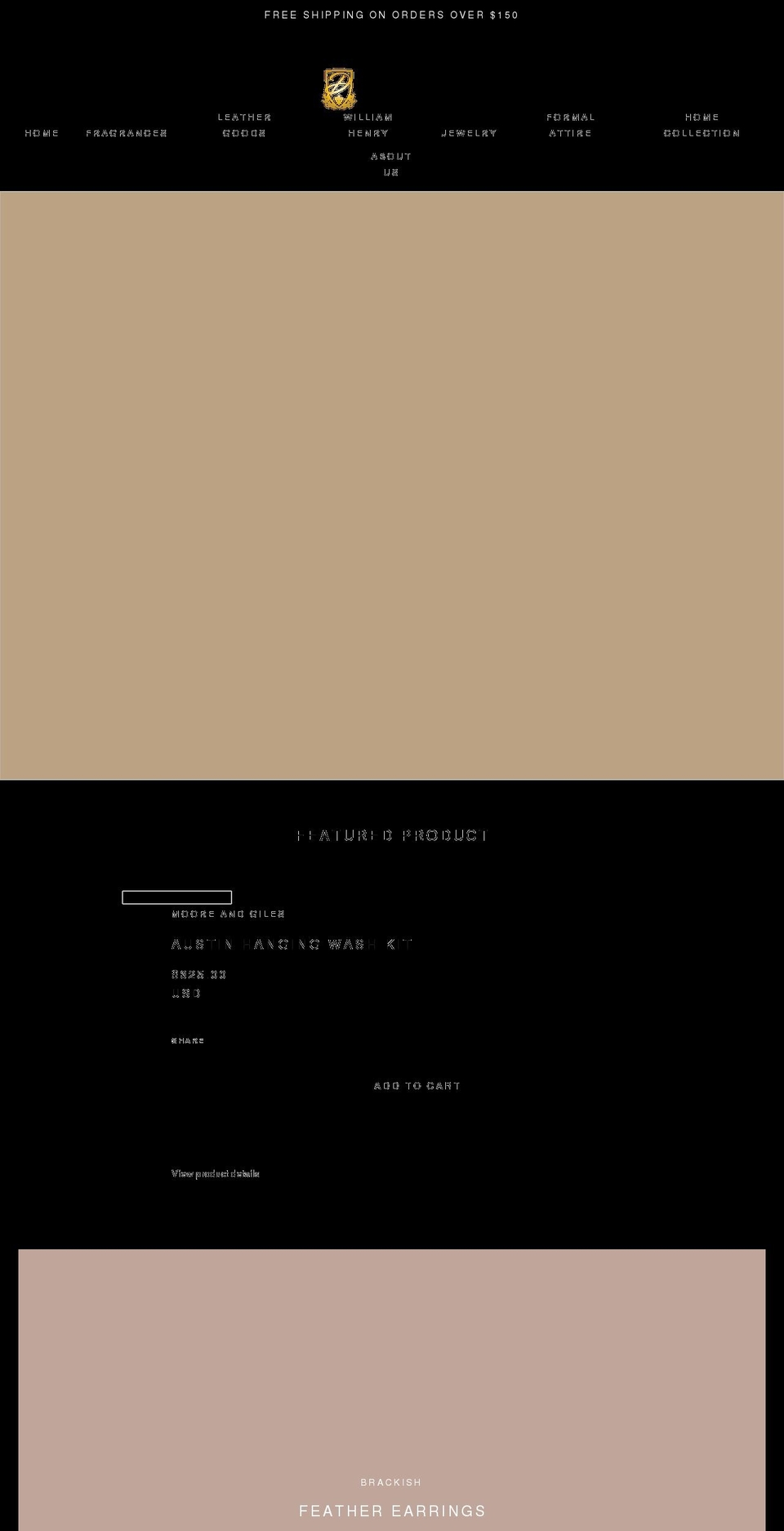 debonair-collection.com shopify website screenshot