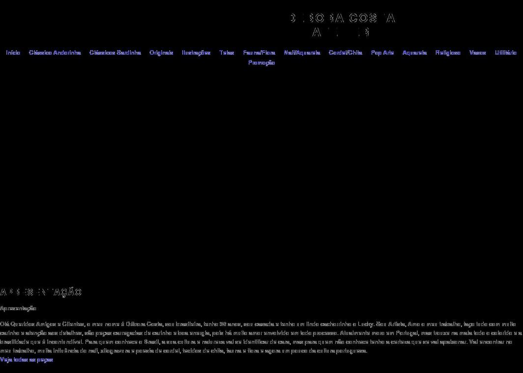 deboracostaatelier.com shopify website screenshot