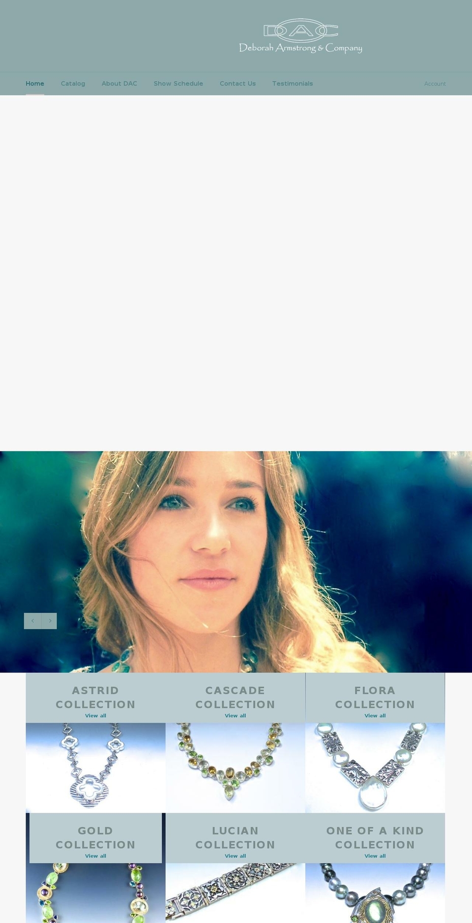 deboraharmstrong.com shopify website screenshot