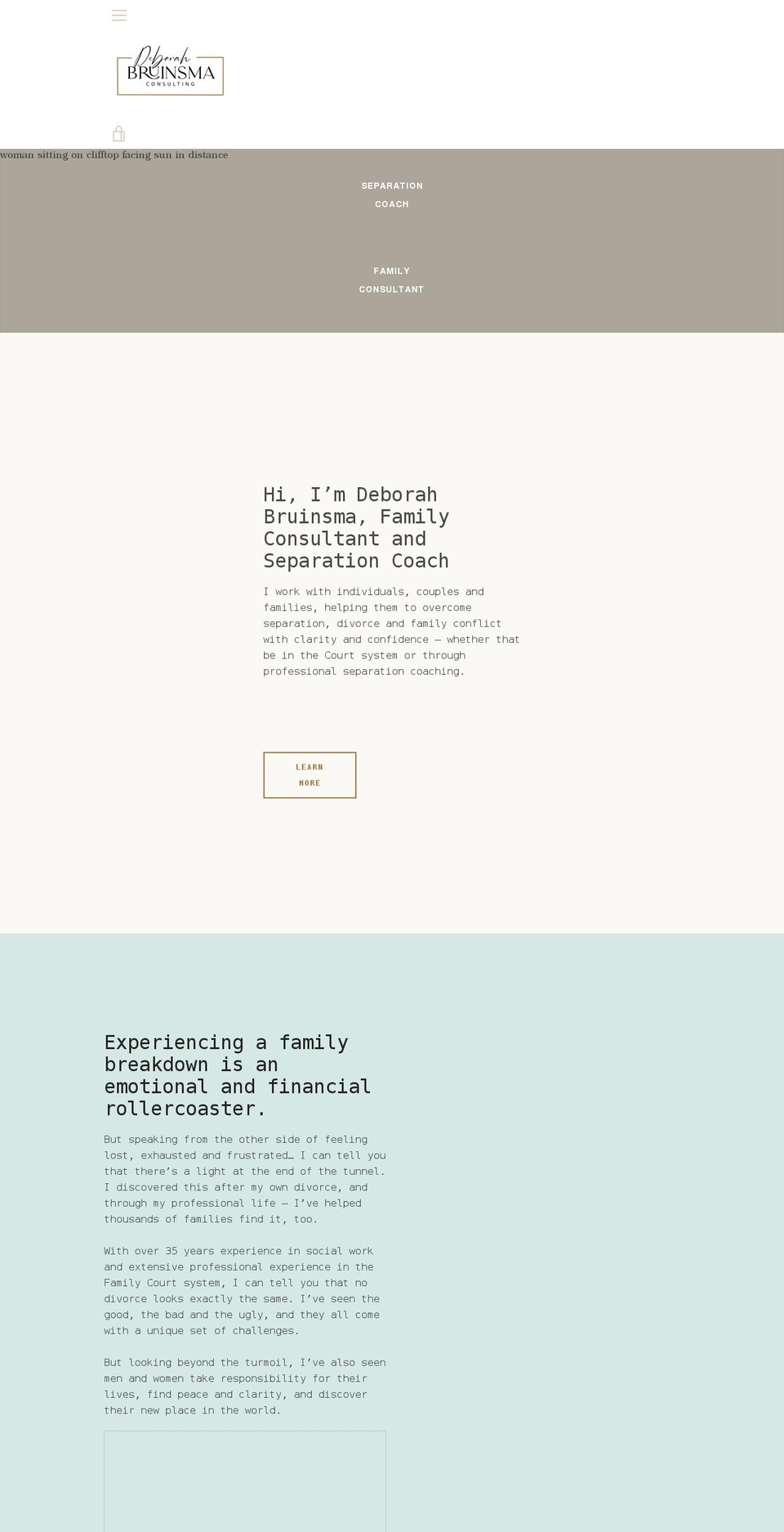 deborahbruinsmaconsulting.com shopify website screenshot